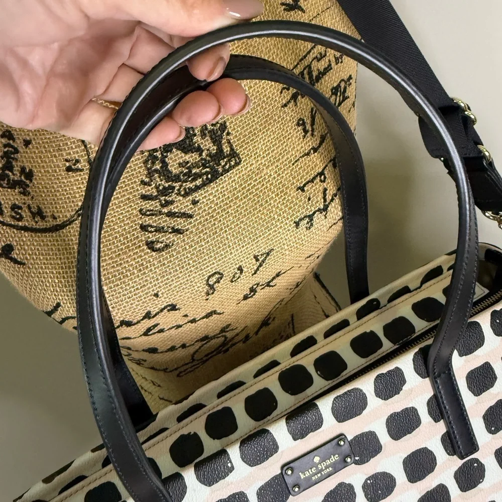 Kate Spade‎ Black and White Polka Dot Tote